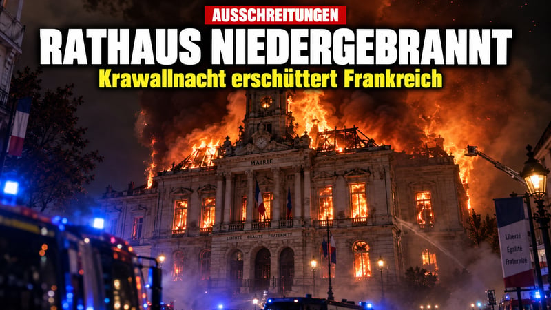 Frankreich in Flammen: Krawallmacher brennen Rathaus von Limoges nieder!