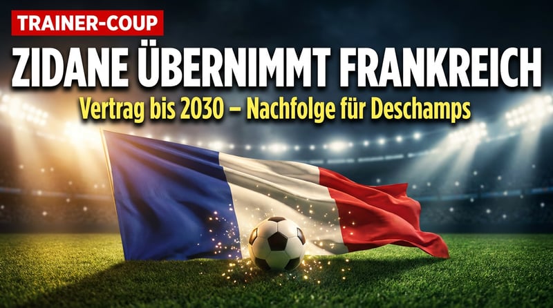 Frankreich setzt auf eine Legende: Zidane übernimmt die Équipe Tricolore bis 2030