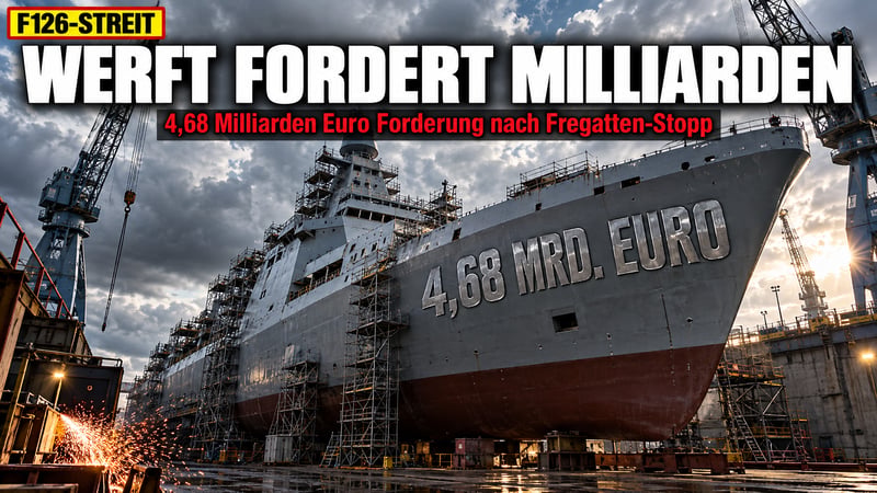 Fregatten-Fiasko F126: Werft will 4,68 Milliarden Euro vom Bund!