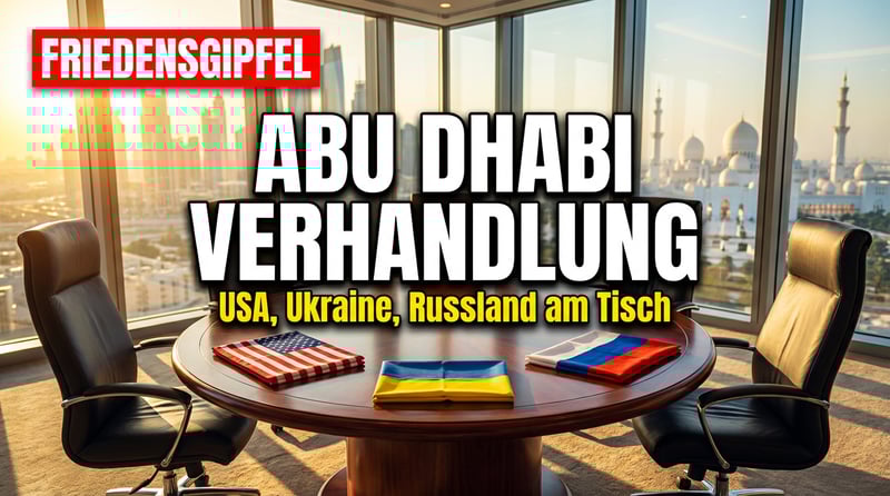 Friedensgespräche in Abu Dhabi: USA, Ukraine und Russland setzen sich an einen Tisch