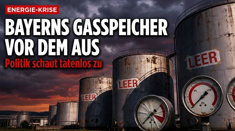Frieren als Programm? Bayerns Gasspeicher vor dem Aus – und die Politik schaut tatenlos zu