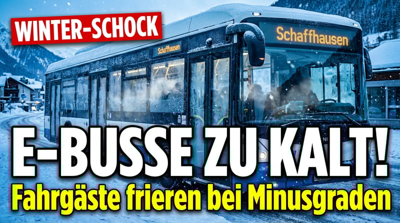 Frieren für die Energiewende: Schweizer E-Busse lassen Fahrgäste im Winter bibbern