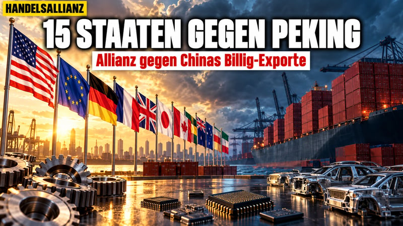 Front gegen Chinas Billigflut: 15 Staaten verbünden sich, Peking fehlt