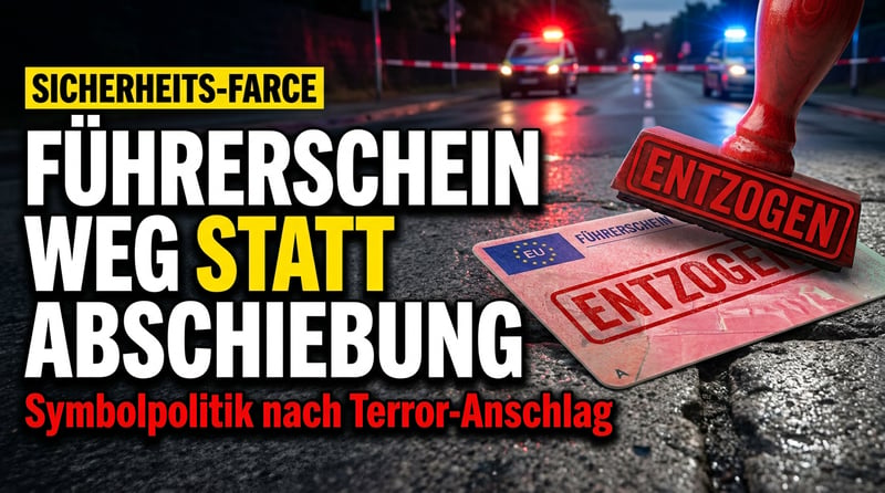Führerschein weg für Terroristen – der Sicherheitsstaat als Realsatire