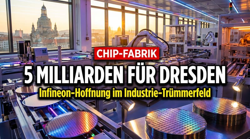 Fünf Milliarden für Dresden: Infineon-Chipfabrik als Hoffnungsschimmer im Industrie-Trümmerfeld