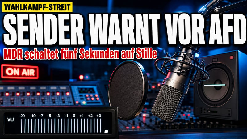 Fünf Sekunden Stille: MDR inszeniert Protest gegen AfD-Wahlsieg