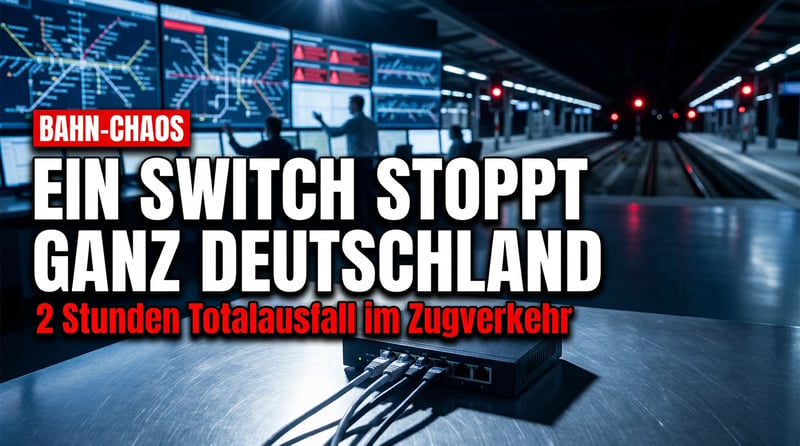 Funkstille auf der Schiene: Wie ein einziger Switch ganz Deutschland zum Stillstand brachte