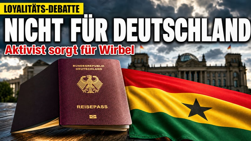 Für Ghana ja, für Deutschland nein: Aktivist sorgt für Wirbel