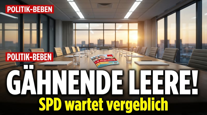Gähnende Leere: SPD lädt zum Bürgerdialog – kein einziger Bürger erscheint