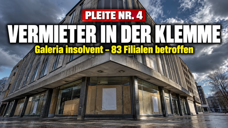 Galeria-Pleite Nummer vier: Jetzt zittern die Kaufhaus-Vermieter!