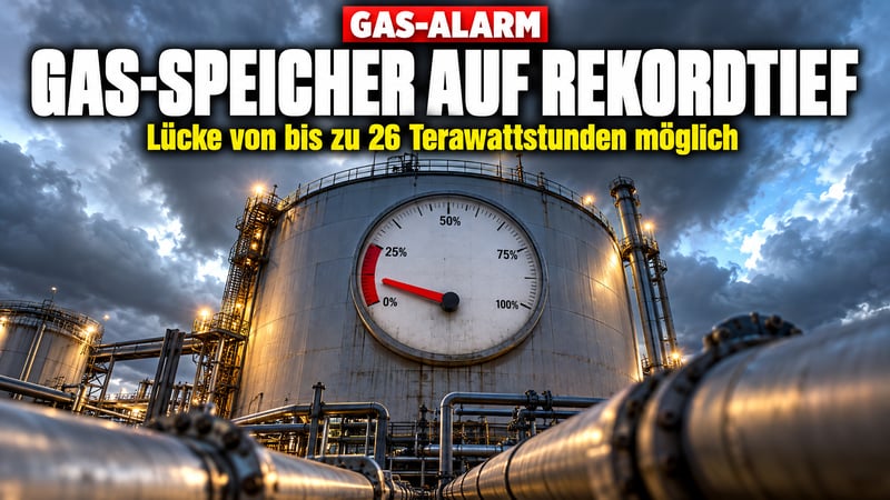 Gas-Alarm im Süden: Droht Deutschland eine Lücke von 26 TWh?