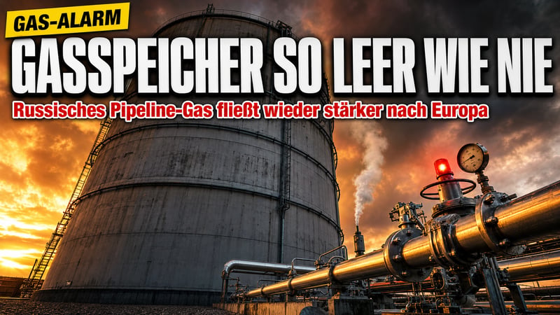 Gas-Alarm vor dem Winter: Speicher leer, Turkstream läuft heiß