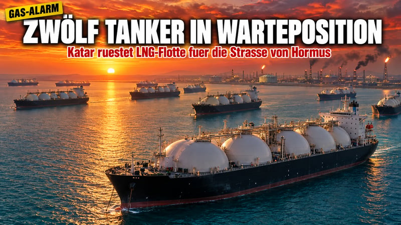 Gas-Armada am Golf: Katar macht zwölf LNG-Tanker für Hormus klar!
