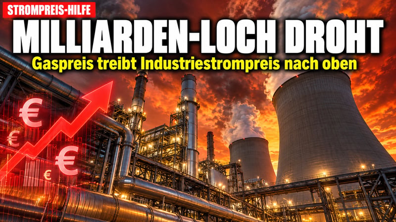Gaspreis-Schock: Industriestrompreis reißt ein Milliardenloch!