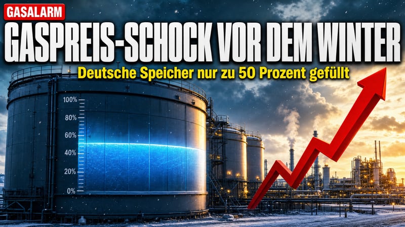 Gaspreis-Schock vor dem Winter: Speicher leer, Preise explodieren
