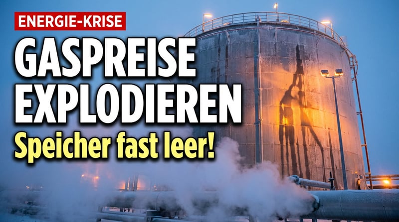 Gaspreise explodieren: Deutsche Speicher auf kritischem Tiefstand – Bundesnetzagentur beschwichtigt