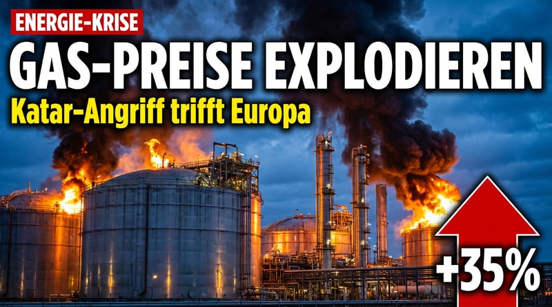 Gaspreise explodieren: Iranischer Vergeltungsschlag auf Katar trifft Europa ins Mark