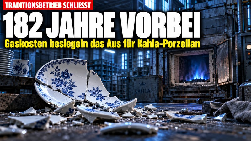 Gasrechnung killt Legende: Kahla-Porzellan macht nach 182 Jahren dicht!