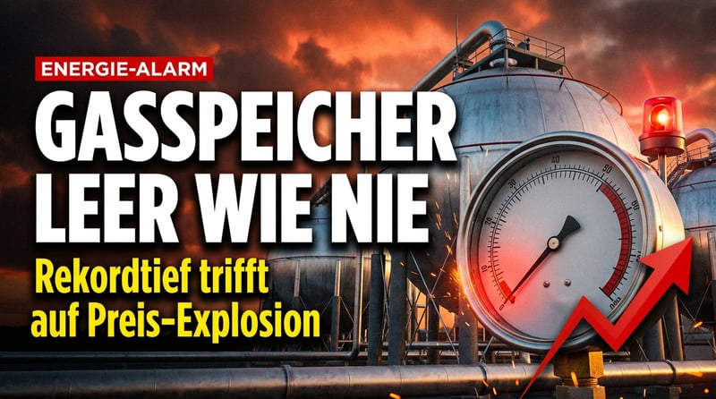 Gasspeicher-Alarm: Vier Winter Glück – jetzt schlägt die Rechnung erbarmungslos zu