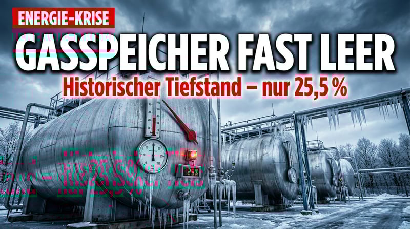 Gasspeicher auf historischem Tiefstand: Deutschland schlittert sehenden Auges in die Versorgungskrise