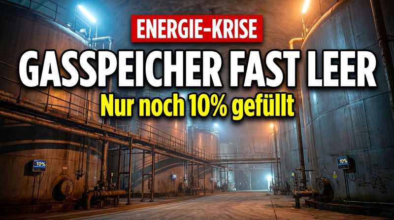 Gasspeicher-Desaster: Deutschlands größte Energiereserve fast leer – und niemand will schuld sein