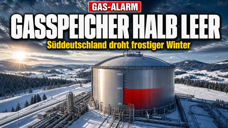 Gasspeicher halb leer: Süddeutschland droht ein frostiger Winter