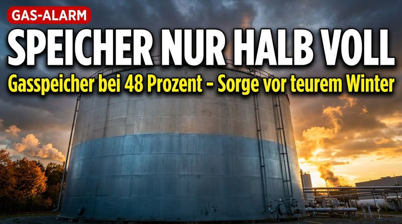 Gasspeicher nur halb voll: Wird der Winter zur Kostenfalle?