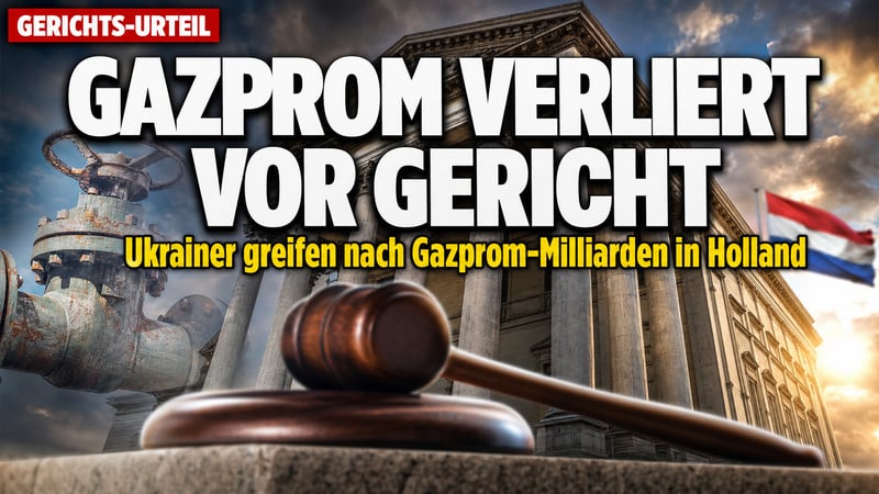Gazprom verliert vor Gericht: Ukrainer greifen nach Milliarden in Holland