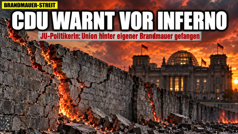 „Gefangen hinter der Brandmauer“: JU-Frau warnt CDU vor dem Inferno!