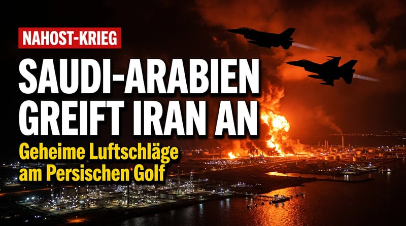 Geheime Luftschläge: Saudi-Arabien greift Iran direkt an – der Nahe Osten brennt