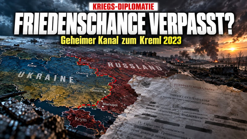 Geheimer Kanal zum Kreml: Hat Kiew 2023 den Frieden verspielt?