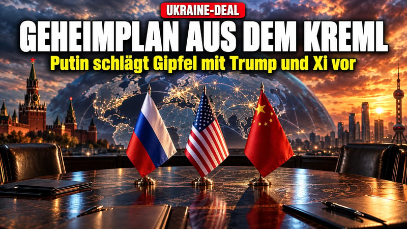 Geheimplan aus dem Kreml: Putin will Ukraine-Deal mit Trump und Xi!