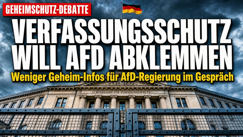 Geheimschutz gegen Wähler? Verfassungsschützer will AfD-Regierung abklemmen