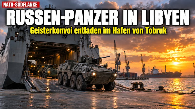 Geisterkonvoi vor Sizilien: Russlands Panzer landen in Libyen