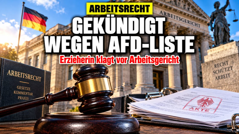 Gekündigt wegen AfD-Liste: Erzieherin zieht vor das Arbeitsgericht