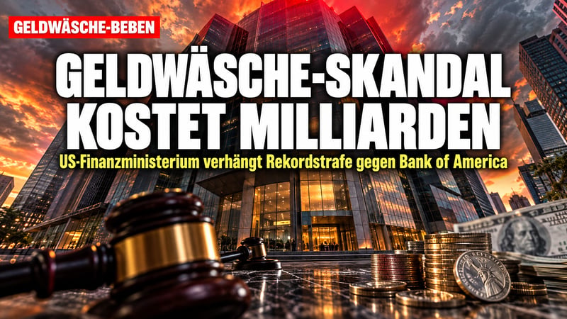 Geldwäsche-Beben: Bank of America muss 1,2 Milliarden Dollar zahlen!