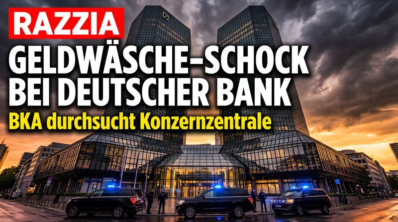 Geldwäsche-Razzia erschüttert Deutsche Bank: BKA durchsucht Konzernzentrale