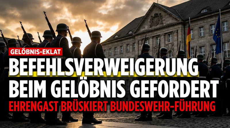 Gelöbnis-Eklat im Bendlerblock: Wenn der Ehrengast den Rekruten Befehlsverweigerung predigt