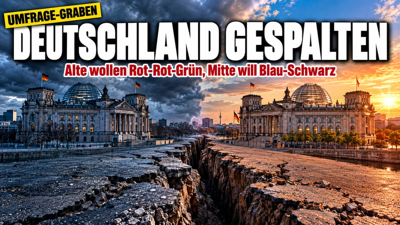 Generationen-Graben: Ü70 will Rot-Rot-Grün, die Mitte Blau-Schwarz!