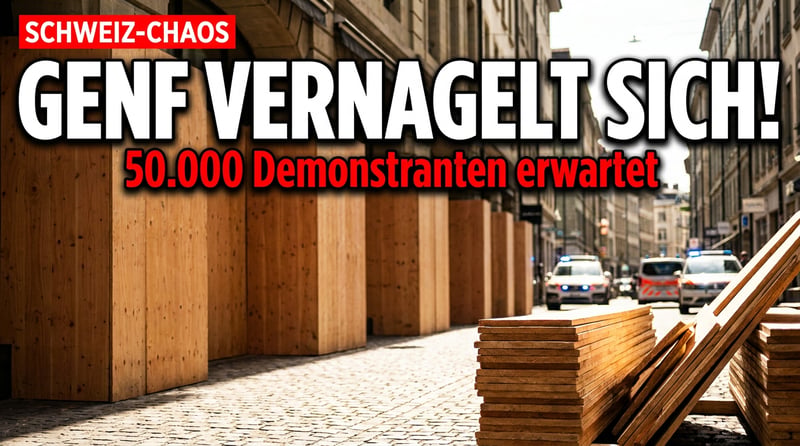 Genf gleicht einer Festung: Wenn linksextreme Krawalltouristen ganze Innenstädte lahmlegen