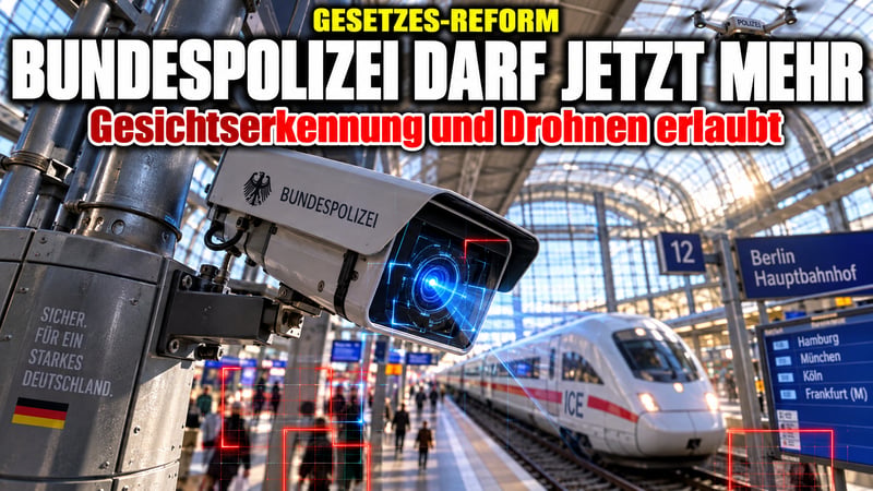 Gesichtserkennung am Bahnhof: Bundespolizei bekommt endlich Zähne!