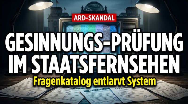 Gesinnungsprüfung im Staatsfernsehen: ARD-Sendung „Die 100" entlarvt sich selbst