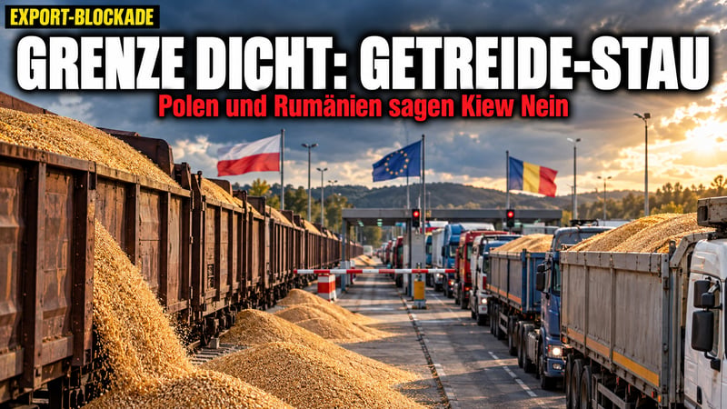 Getreide-Stau an der EU-Grenze: Polen und RumÀnien sagen Kiew Nein!