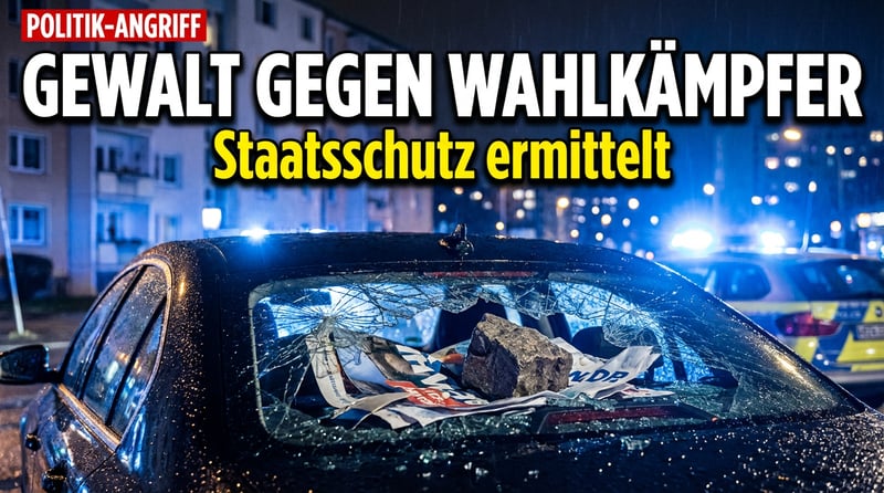 Gewalt gegen AfD-Wahlkämpfer: Staatsschutz ermittelt nach nächtlichem Angriff in Frankfurt
