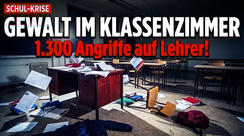 Gewalt gegen Lehrer explodiert: Fast 1.300 Körperverletzungen im Jahr 2024 – und die Politik schaut zu