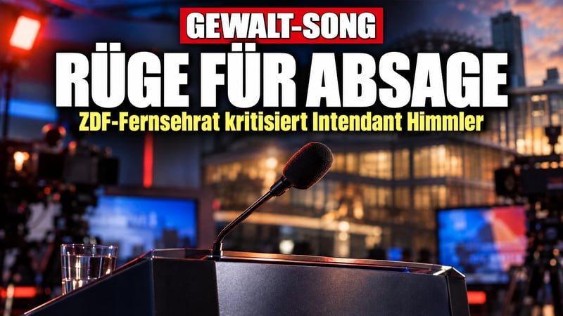 Gewalt-Song im ZDF: Fernsehräte rügen Intendanten – für die Absage!