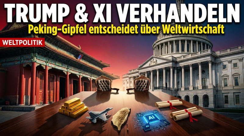 Gipfeltreffen in Peking: Trump und Xi verhandeln über Iran, Taiwan, KI und seltene Erden