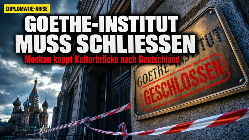 Goethe muss gehen: Moskau kappt die letzte Kulturbrücke nach Deutschland