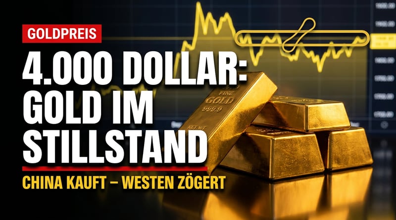 Gold bei 4.000 Dollar: China kauft, der Westen zögert – und das Gummiband spannt sich