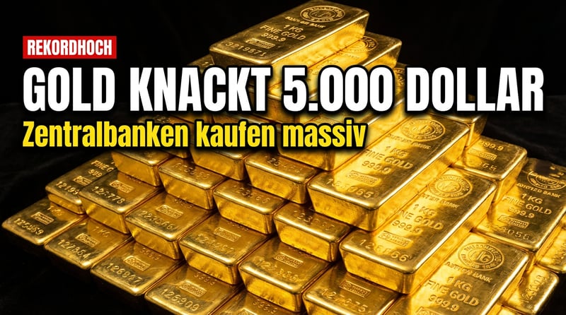Gold durchbricht die 5.000-Dollar-Mauer – und denkt nicht ans Aufhören